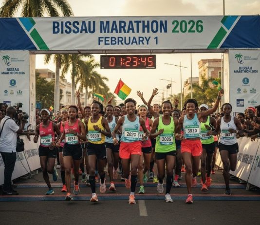 A New Horizon for West Africa: The 1st International Marathon of Guinea-Bissau Bissau Marathon Start
